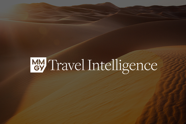 desert with travel intelligence logo